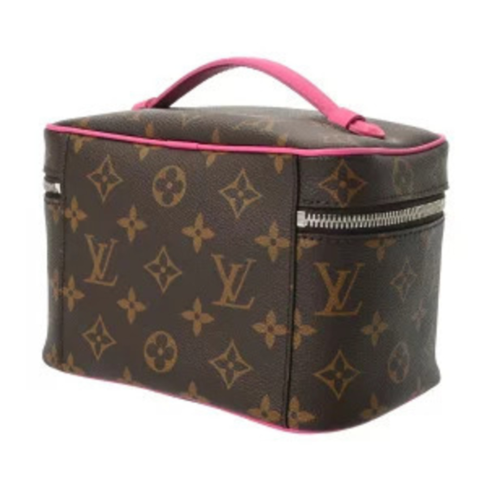 Louis Vuitton Handbag Macassar Monogram Vanity Nice Pink Pondicherry Brown